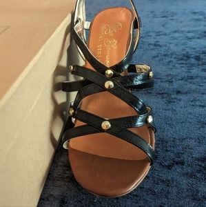 HOT NEW IN BOX black strappy heels